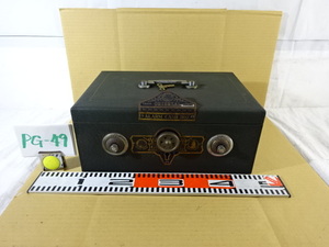 PG-49/ORIENTAL ALARM CASH BOX 昭和レトロ アンティーク 手提げ金庫 ダイヤル式 アラームキャッシュボックス オブジェ インテリア雑貨