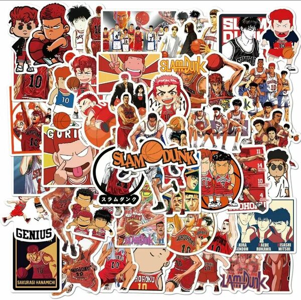 ☆大人気バスケステッカー 　シール　slamdunk 　大満足50枚入