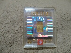 田中貴金属　　 GOLD K24 純金　インゴット　1g 1.0g 999.9 ゴールドバー本物　　東京ユニオンサーキュレーション　ケース入り　金