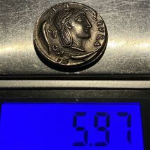 古代ギリシャ古銭　テトラドラクマ銀貨　約5.97g 稀少・前期タイプ　硬貨コインコレクション_画像9