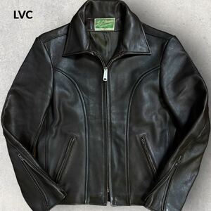 稀少 Levi's Vintage Clothing LVC リーバイス レザー スポーツジャケット 60s STYLE ブラウン シボ革 TALON サイズM