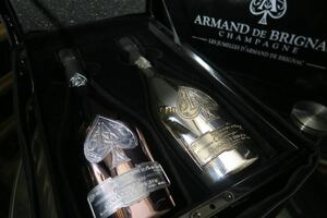 Almand Brignac Resumel Attacte Case 2 Set MHD подлинный шампанский бренд Black Noir Silver Blanc Blanc