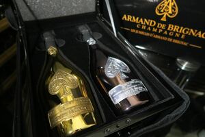 アルマンドブリニャック レジュメル アタッシュケース 2本セット MHD正規品 シャンパン ブラック ノワール ゴールド