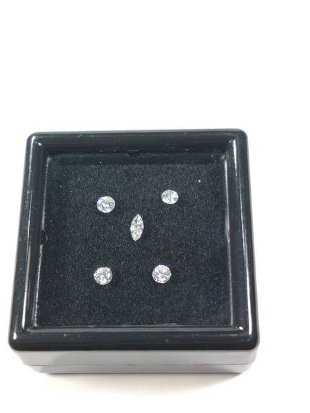 ダイヤモンド 0.03ct4個セット+おまけマーキスカット1Peace 060207730702