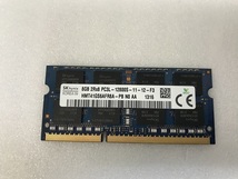 SK HYNIX 2RX8 PC3L-12800S 8GB 1枚 DDR3 ノートパソコン用メモリ 204ピン ECC無し DDR3L-1600 8GB DDR3 LAPTOP RAM_画像7