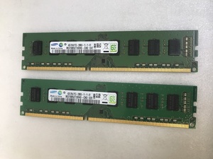 SAMSUNG 2rX8 PC3-12800U 4GB 2枚組 1セット 8GB DDR3 デスクトップ用 メモリ/ 240ピン DDR3-1600 4GB 2枚で 8GB DDR3 DESKTOP RAM