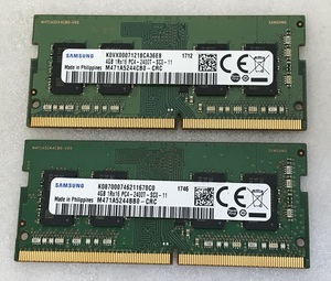 PC4-2400T 8GB SAMSUNG 1Rx16 PC4-2400T-SC0-11 4GB 2枚 8GB DDR4 ノート用メモリ PC4-19200 4GB 2枚 8GB 260ピン DDR4 LAPTOP RAM