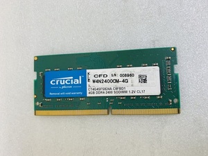 CRUCIAL PC4-2400 4GB DDR4 ノート用メモリ PC4-19200 4GB 260ピン DDR4 2400 4GB LAPTOP RAM DDR4 4GB