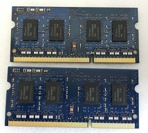 SK HYNIX 1Rx8 PC3L-12800S 8GB 4GB 2枚 DDR3L ノート用メモリ 204ピン DDR3L-1600 4GB 2枚 DDR3L LAPTOP RAM 中古起動確認済み_画像4