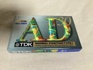  unopened * storage goods TDK AD30F normal position cassette tape 1 pcs 