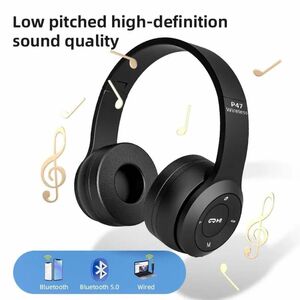 p47ヘッドセット5.0 Bluetoothワイヤレス