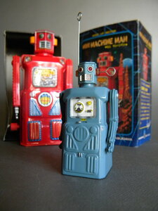  out of print limitation ** Masudaya made in Japan MACHIN MAN machine man ROBOT 2 body!!zen my operation excellent robot [ outside fixed form /LP possible ]** unused dead stock 