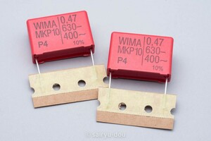 WIMA　MKP10　0.47μF　630V　オーディオ用フィルムコンデンサ　新品2個セットA