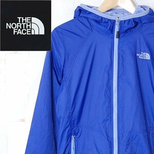 ノースフェイスTHE NORTH FACE■【良品】ナイロンパーカー ジップジャケット 裏ボアフリース ■M■ブルー ※NK3d28311