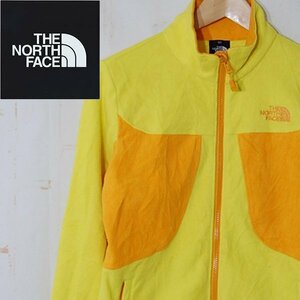 ノースフェイス THE NORTH FACE■フリースジャケット■90(L)■オレンジ×イエロー ※NK4119008