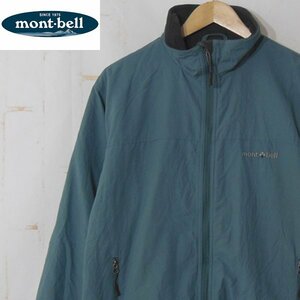 モンベルmont-bell■クリマプラス100 ウィズシェルジャケット ナイロン ジップジャケット 裏フリース 1102391■M■グリーン系 ※NK4119042