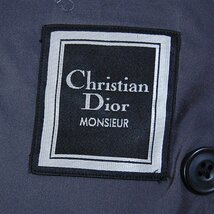 クリスチャンディオールムッシュ Christian Dior MONSIEUR■モヘア混ウールダブルテーラードジャケット/C-TK83■■ネイビー ※NK4119178_画像6