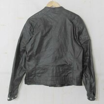 エイチアンドエムH & M■ライディングジャケット ライダースジャケット フェイクレザー■L■ブラック ※NK4119158_画像3