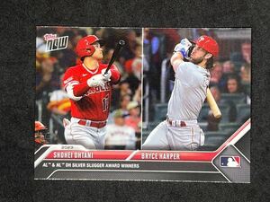 大谷翔平 2023 Topps Now SS-9 Shohei Ohtani Bryce Harper エンゼルス ドジャース WBC発行数1076 ブライス・ハーパー