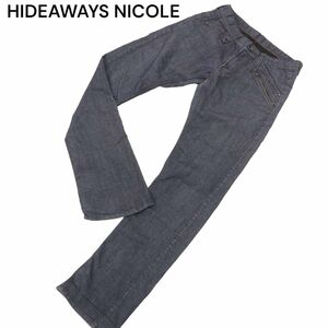 HIDEAWAYS NICOLE ハイダウェイ ニコル USED加工★ ストレッチ シューカット デニム パンツ ジーンズ Sz.44　メンズ　C4B00504_1#R