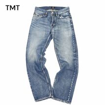 21ss TMT ティーエムティー SOFT DENIM 5P STRAIGHT ソフトデニム デニムパンツ ジーンズ Sz.S　メンズ 日本製　C4B00371_1#R_画像1