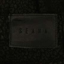 美品★ SEANA シーナ 通年 ストレッチ レオパード 総柄★ スキニー パンツ Sz.XL　メンズ 黒 大きいサイズ　C4B00181_1#R_画像7