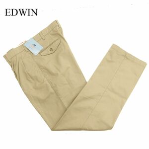 【新品 未使用】 EDWIN エドウィン 40600-14 通年 レギュラーフィット 形態安定★ スラックス パンツ Sz.36　メンズ 大きい　C4B00386_1#R