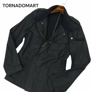 TORNADOMART トルネードマート 通年 ミリタリー フィールド ジャケット ブルゾン Sz.L　メンズ グレー　C4T00558_1#O