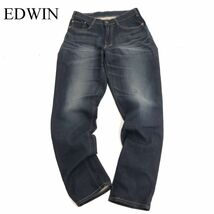 EDWIN エドウィン E504RM COOL MESH★ 春夏 USED加工 スーパー ストレッチ デニム パンツ ジーンズ Sz.M　メンズ 日本製　C4B00532_1#P_画像1