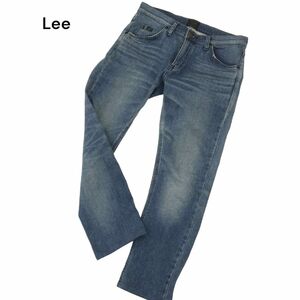 Lee リー × ナノユニバース別注 LB0061 アンクル丈 USED加工★ 裏起毛 スキニー デニム パンツ ジーンズ Sz.S　メンズ　C4B00551_1#Q