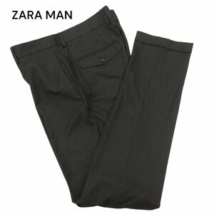 【新品 未使用】 ZARA MAN ザラ マン 通年 ストレッチ スラックス テーパード パンツ Sz.31　メンズ グレー　C4B00576_1#R