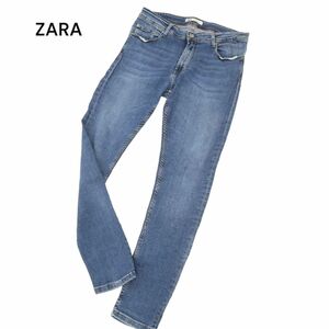 ZARA ザラ マン 通年 ストレッチ USED加工★ スキニー デニム パンツ ジーンズ Sz.36　メンズ 大きいサイズ 　C4B00632_2#R