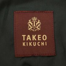 TAKEO KIKUCHI タケオキクチ 通年 背抜き 2B テーラード ジャケット Sz.2　メンズ グレー　C4T00922_2#O_画像6