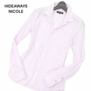 HIDEAWAYS NICOLE ハイダウェイ ニコル 通年 長袖 総柄 シャツ Sz.46　メンズ ピンク　C4T00855_1#C