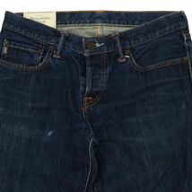 Abercrombie&Fitch アバクロンビー＆フィッチ 通年 ウォッシュ加工 スリムストレート デニム パンツ ジーンズ Sz.30　メンズ　C4B00725_2#R_画像3