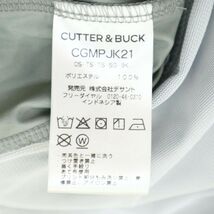 CUTTER&BUCK カッター＆バック 通年 ダイヤ プリント★ フルジップ ジャケット ブルゾン Sz.L　メンズ グレー ゴルフ　C4T01052_2#O_画像8