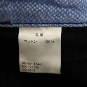 R.NEWBOLD ポールスミス 春夏 シンチバック★ クロップド丈 ジップフライ パンツ Sz.XL メンズ 黒 大きいサイズ C4B00772_2#Pの画像8