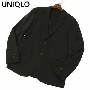 UNIQLO ユニクロ 春夏 SLIM FIT 感動ジャケット★ 2B テーラード ジャケット Sz.M　メンズ 黒　C4T01135_2#M