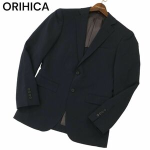 ORIHICA オリヒカ 春夏 背抜き ストレッチ★ コンフォート 2B テーラード ジャケット Sz.92Y5　メンズ ネイビー　C4T01132_2#M