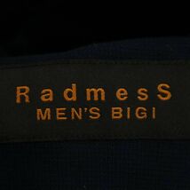 RedmesS MEN'S BIGI メンズビギ 通年 ストレッチ★ 2B テーラード ジャケット Sz.M位　メンズ ネイビー　C4T01149_2#O_画像5