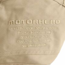 MOTORHEAD RIDERS モーターヘッドライダース 裏メッシュ パット入り ロゴ刺繍★ ジップ ジャケット ブルゾン Sz.L　メンズ　C4T01213_2#O_画像6