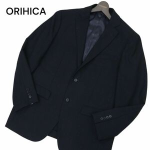 ORIHICA オリヒカ 通年 背抜き★ 2WAYストレッチ テーラード ジャケット Sz.ABLL　メンズ ネイビー ビジカジ 大きい　C4T01304_2#O