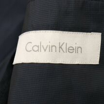 Calvin Klein カルバンクライン 春夏 格子柄★ 2B アンコン テーラード ジャケット Sz.34　メンズ ネイビー　C4T01117_2#M_画像5