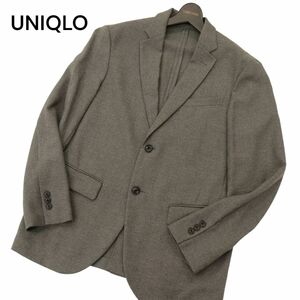 UNIQLO ユニクロ 春夏 SLIM FIT 感動ジャケット★ ウルトラライト ウールライク テーラード ジャケット Sz.M　メンズ グレー　C4T01179_2#O