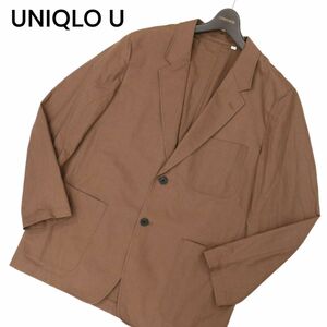 UNIQLO U ユニクロ ユー ルメール 春夏 コットン リネン★ オーバーサイズ テーラード ジャケット Sz.L　メンズ　C4T01294_2#M