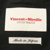 Vincent et Mireille ヴァンソンエミレイユ 春夏 ストレッチ ウール スラックス パンツ Sz.40　メンズ ダークグレー 日本製　C4B00788_2#P_画像8