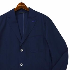 HIROKO KOSHINO homme collection ヒロココシノ 春夏 3B テーラード ジャケット Sz.LL メンズ ネイビー 大きいサイズ C4T01497_2#Mの画像2