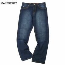 CANTERBURY カンタベリー 通年 USED加工★ストレート デニム パンツ ジーンズ Sz.XL　メンズ 大きいサイズ ラグビー　C4B00929_2#R_画像1