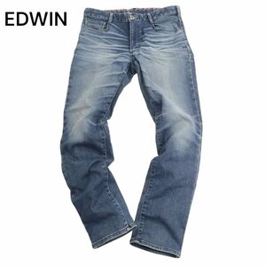 EDWIN エドウィン ER32 通年 ジャージーズ★ USED加工 ストレッチ ストレート デニム パンツ ジーンズ Sz.L　メンズ 日本製　C4B00919_2#R