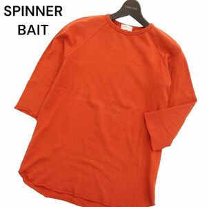 SPINNER BAIT スピナーベイト 春夏 7分袖 ストレッチ★ カットオフ Tシャツ Sz.40　メンズ 日本製　C4T01475_2#D